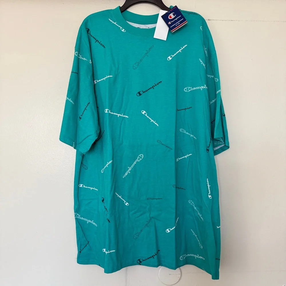 Champion Men’s Green T-Shirt Size XLT - Picture 3 of 4